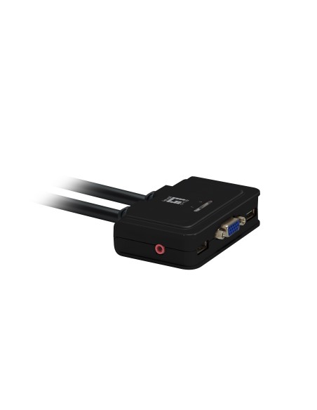 KVM de 2 puertos, VGA, USB, Audio