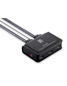 KVM de 2 puertos, HDMI, USB 2