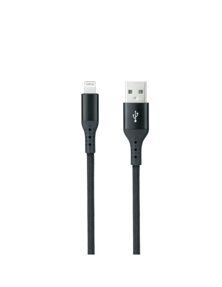 Cable Lightning a USB 2.0, Lightning/M -USB A/M, Negro, 1 m