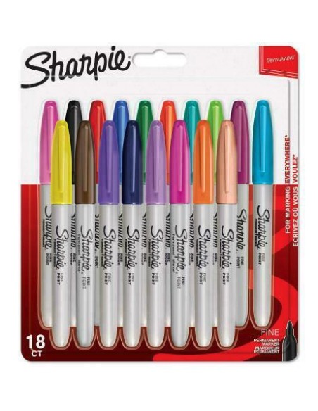 Fine marcador 18 pieza(s) Punta fina Multicolor