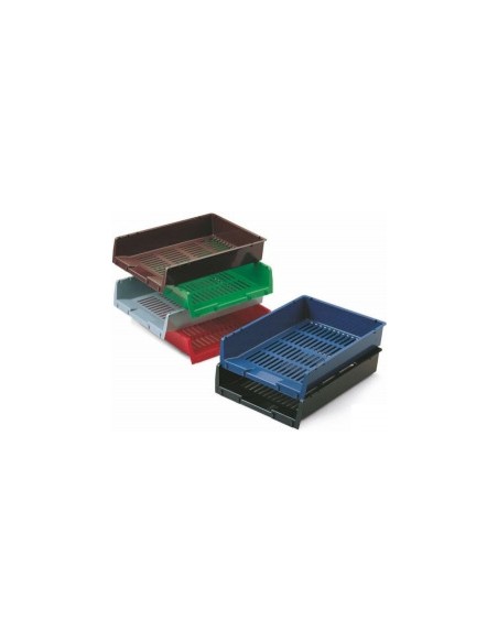 C 10 BANDEJA SOBREMESA PLASTICO REJILLA AZUL