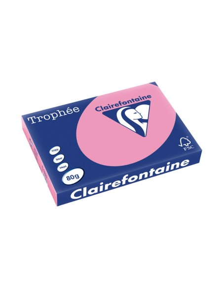 PAQ. 500H PAP. TROPHEE CLF SUAVE A3 80G ROSA OSC