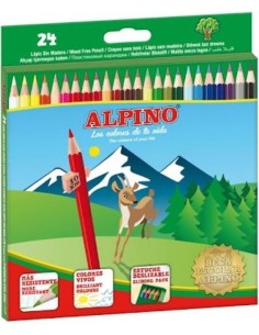 Estuche 24 lapices colores alpino surtidos