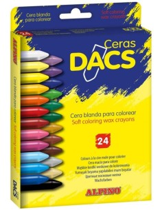 Estuche 204 ceras dacs blandas colores surtidos