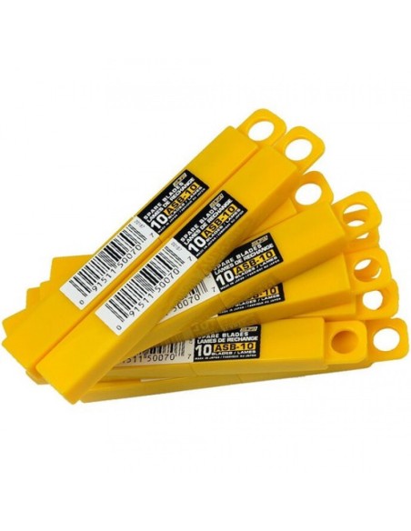 Paq 10 cuchillas cutter 9mm 180 black