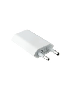 MINI CARGADOR USB PARA IPOD IPHONE,5V-1A, BLANCO 2