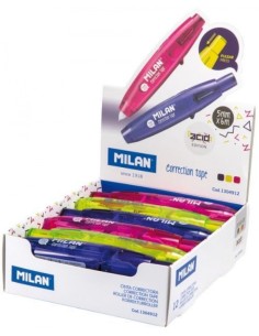 Exp 12 cinta correctora acid edition 5mmx6m recargable milan