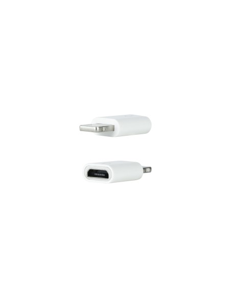 Adaptador Lightning a Micro USB, Lightning/M-Micro B/H Blanco