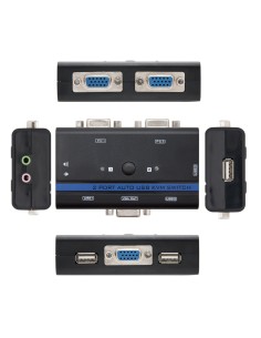 KVM SWITCH VGA USB 1U-2PC+CABLE 2
