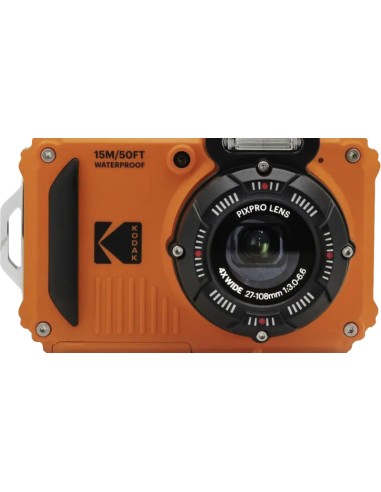 PIXPRO WPZ2 1/2.3" Cámara compacta 16 MP BSI CMOS 4608 x 3456 Pixeles Negro, Naranja