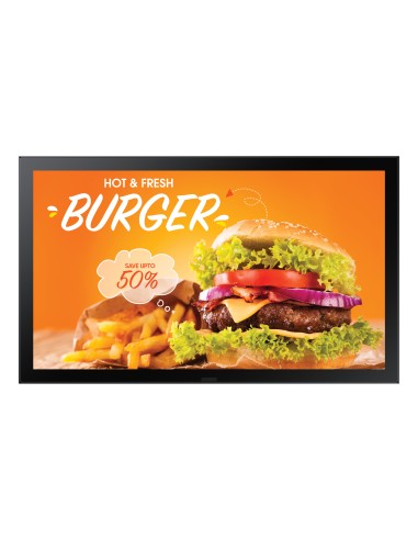 OH24B Pantalla plana para señalización digital 61 cm (24") IPS Wifi 1500 cd / m² Full HD Negro Procesador incorporado Tizen 6.5