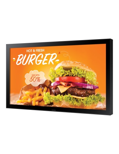 OH24B Pantalla plana para señalización digital 61 cm (24") IPS Wifi 1500 cd / m² Full HD Negro Procesador incorporado Tizen 6.5