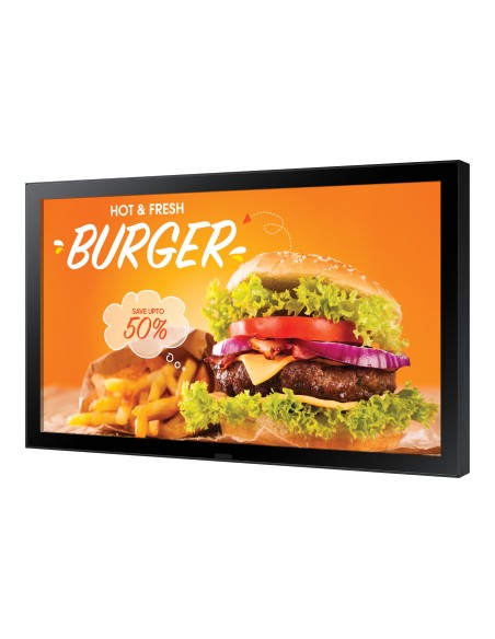 OH24B Pantalla plana para señalización digital 61 cm (24") IPS Wifi 1500 cd / m² Full HD Negro Procesador incorporado Tizen 6.5