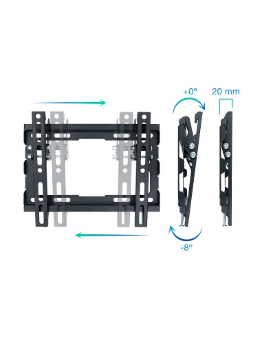 LP1044T-B soporte para TV 109,2 cm (43") Negro