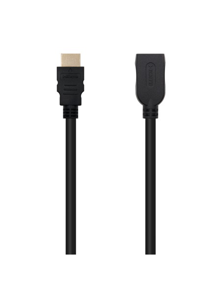 Cable HDMI 2.0 Prolongador A/M-A/H, Negro, 1 m