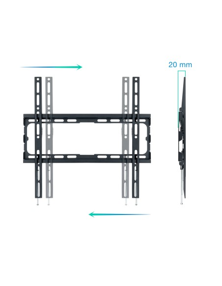 LP1070F-B soporte para TV 177,8 cm (70") Negro