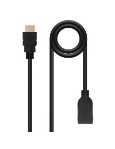 Cable HDM 2.0 Prolongador A/M-A/H, Negro, 3 m