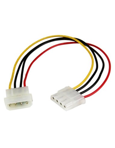Cable de 30cm de Extensión de Alimentación Corriente Molex LP4 - 4 pines Macho a Hembra