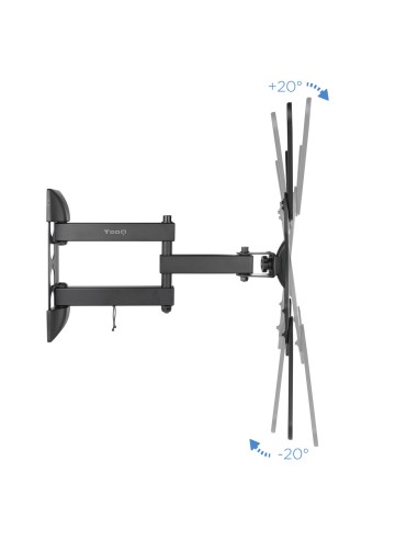 Soporte Giratorio e Inclinable para Monitor / TV LCD, Plasma de 23- 55, con Tres Pivotes, Negro