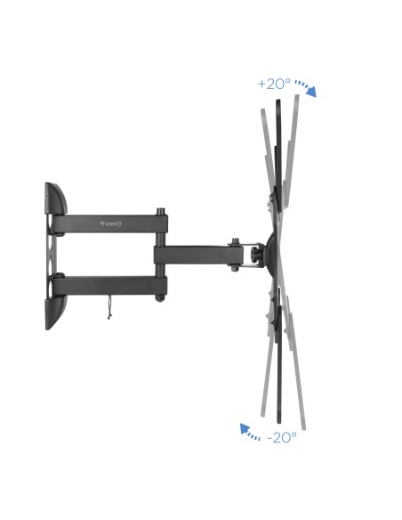 Soporte Giratorio e Inclinable para Monitor / TV LCD, Plasma de 23- 55, con Tres Pivotes, Negro