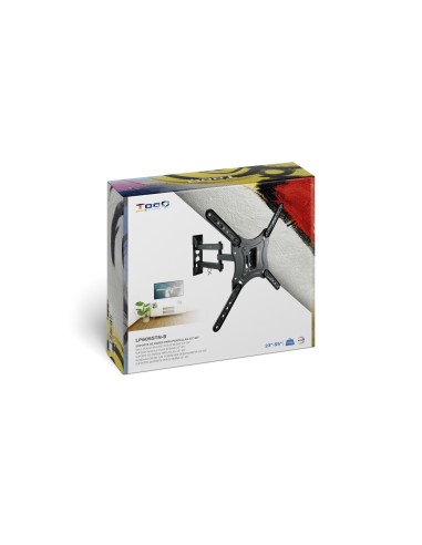 Soporte Giratorio e Inclinable para Monitor / TV LCD, Plasma de 23- 55, con Tres Pivotes, Negro