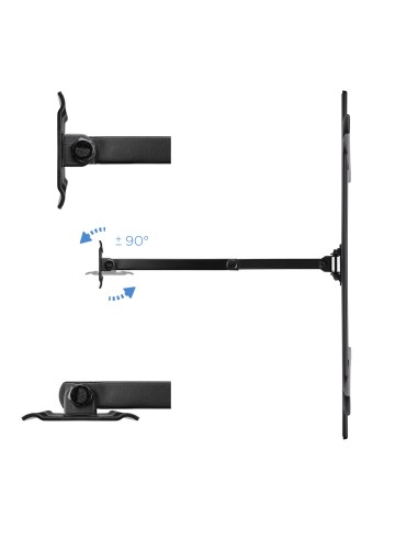 SOPORTE GIRATORIO E INCLINABLE PARA MONITOR / TV LCD, PLASMA DE 37-70, NEGRO