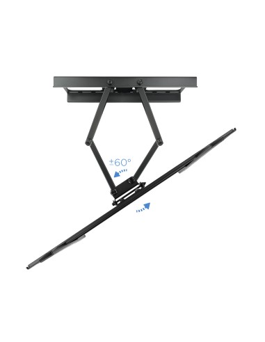 SOPORTE GIRATORIO E INCLINABLE PARA MONITOR / TV LCD, PLASMA DE 37-70, NEGRO