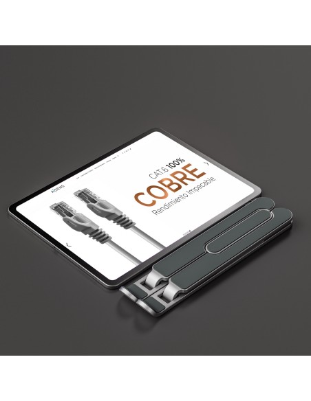 Soporte De Sobremesa Ajustable Para Portatil / Tablet, Plata