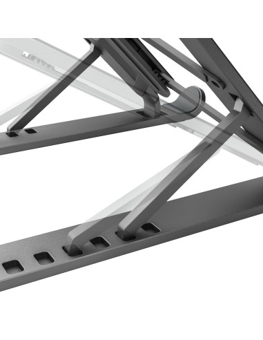Soporte De Sobremesa Ajustable Para Portatil / Tablet, Gris Oscuro