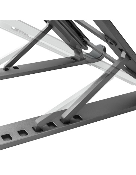 Soporte De Sobremesa Ajustable Para Portatil / Tablet, Gris Oscuro