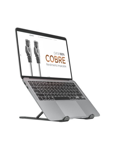Soporte De Sobremesa Ajustable Para Portatil / Tablet, Gris Oscuro