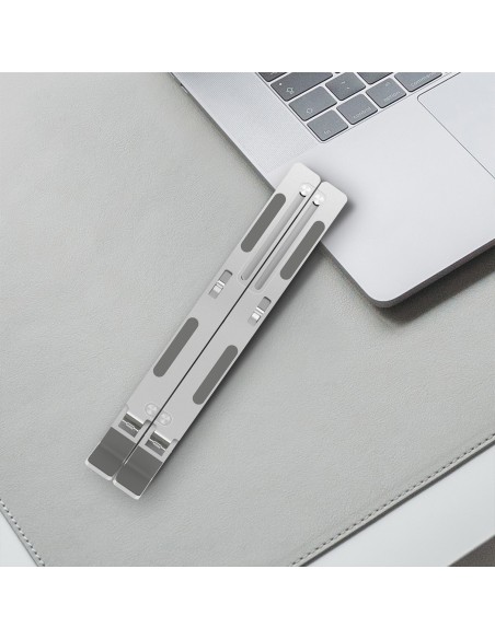 Soporte de Sobremesa Ajustable para Portatil / Tablet, Plata