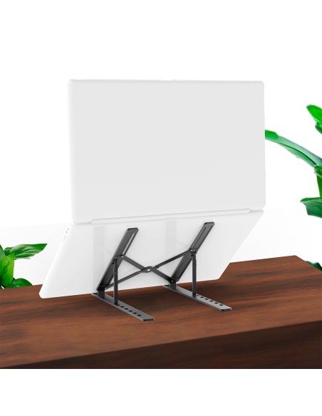 Soporte de Sobremesa Ajustable para Portatil / Tablet, Gris