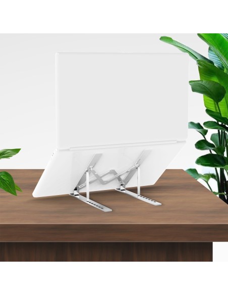 Soporte de Sobremesa Ajustable para Portatil / Tablet, Plata