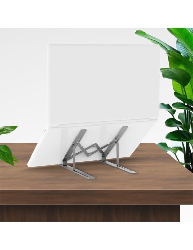 Soporte de Sobremesa Ajustable para Portatil / Tablet, Gris