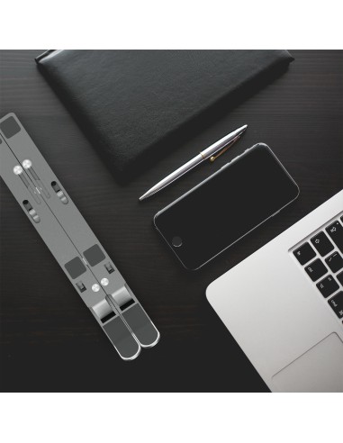 Soporte de Sobremesa Ajustable para Portatil / Tablet, Gris