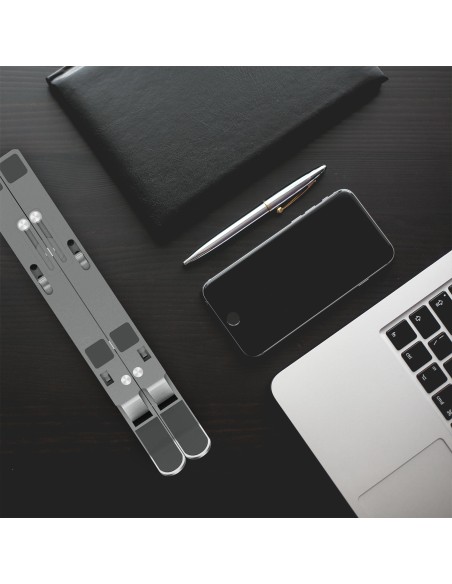 Soporte de Sobremesa Ajustable para Portatil / Tablet, Gris