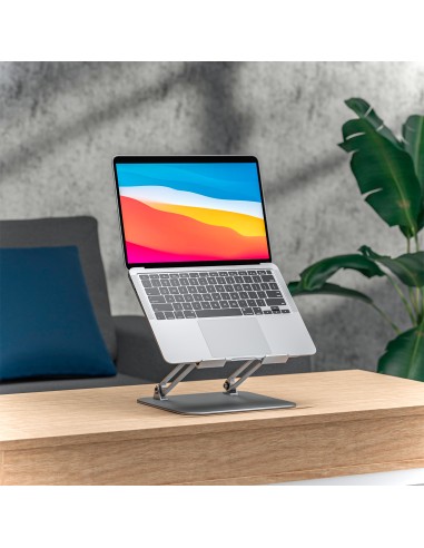 Soporte de Sobremesa XL 10-17 Ajustable para Portatil / Tablet, Plata