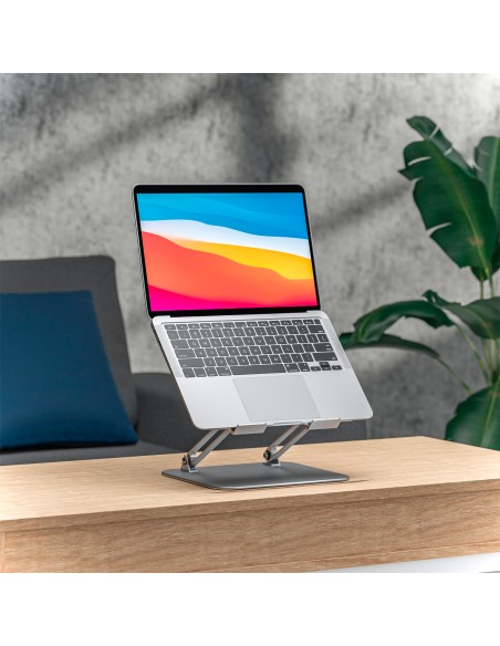 Soporte de Sobremesa XL 10-17 Ajustable para Portatil / Tablet, Plata