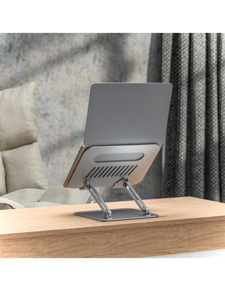 Soporte de Sobremesa XL 10-17 Ajustable para Portatil / Tablet, Plata