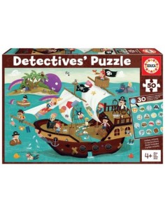 PIRATAS DETECTIVE S PUZZLES 50 PIEZAS