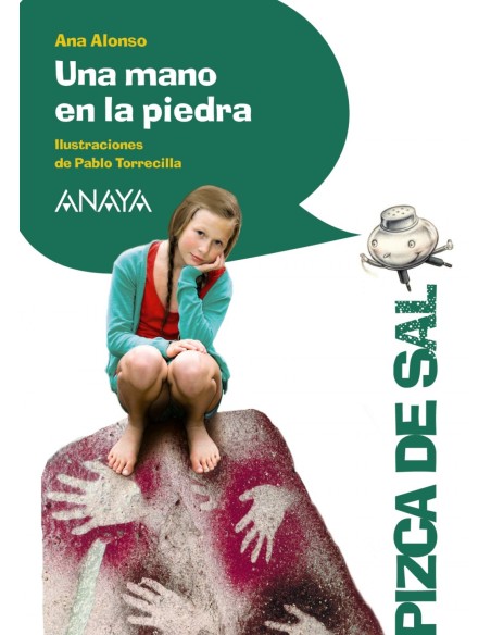 Una mano en la piedra