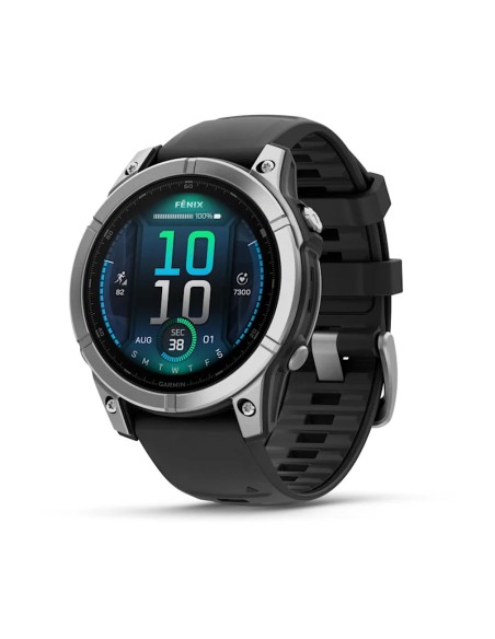 Fenix E 3,3 cm (1.3") AMOLED 47 mm Digital 416 x 416 Pixeles Pantalla táctil Acero inoxidable Wifi GPS (satélite)