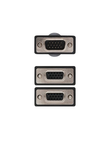 CABLE BIFURCADOR SVGA HDB15/M-2xHDB15/H 45 CM