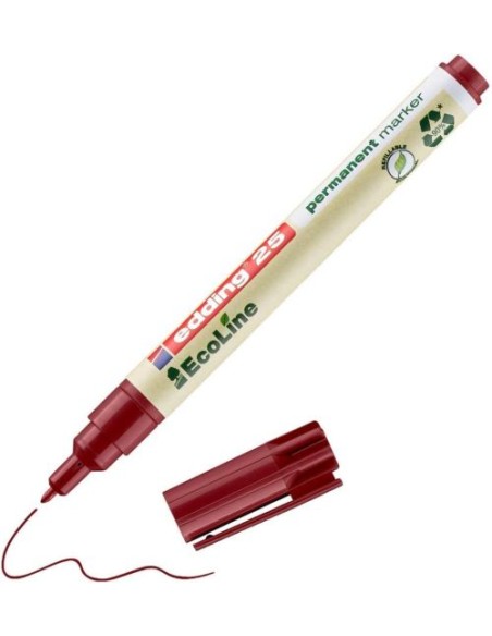 C 10 ROTULADOR EDDING ECOLINE E25 ROJO MARCADOR PERMANENTE