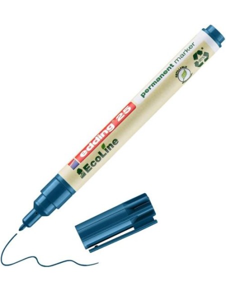 C 10 ROTULADOR EDDING ECOLINE E25 AZUL MARCADOR PERMANENTE