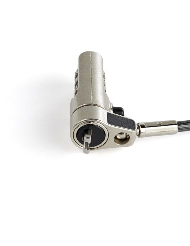 Cable de 2m de Seguridad para Ordenador Portátil - con Candado - para Ranura Nano - de Combinación