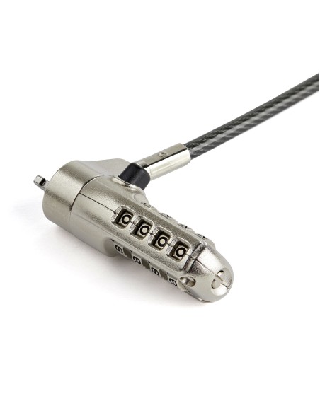 Cable de 2m de Seguridad para Ordenador Portátil - con Candado - para Ranura Nano - de Combinación