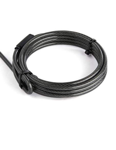 Cable de 2m de Seguridad para Ordenador Portátil - con Candado - para Ranura Nano - de Combinación