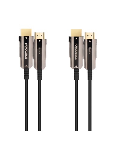 Cable HDMI V2.0 AOC 4K@60Hz 18Gbps A/M-A/M, Negro, 50 m